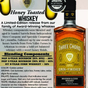 3 CHORD HONEY TOSTED 750 ML