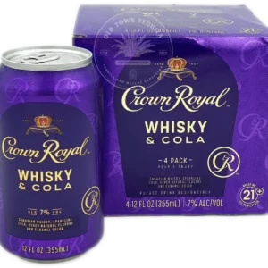 Crown Royal Whisky Cola 4pkc