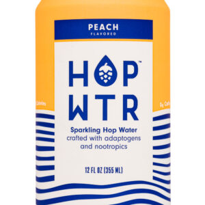 hop water peach 6pk